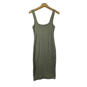 Birch And Stone Contour Collection Tank Dress Womens S Green Bodycon Going Out